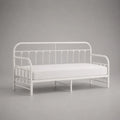 Tagesbett Metallbettgestell, Weiß, Liegefläche 90 x 200 cm, Gesamtmaß 208 x 96 x 95 cm